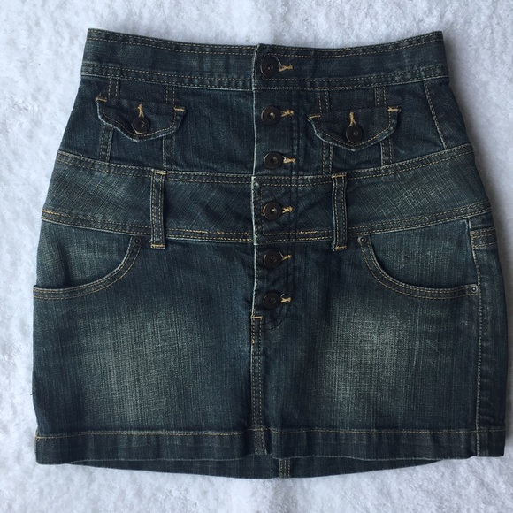 American Rag Dresses & Skirts - American Rag High Waist Denim Mini Skirt